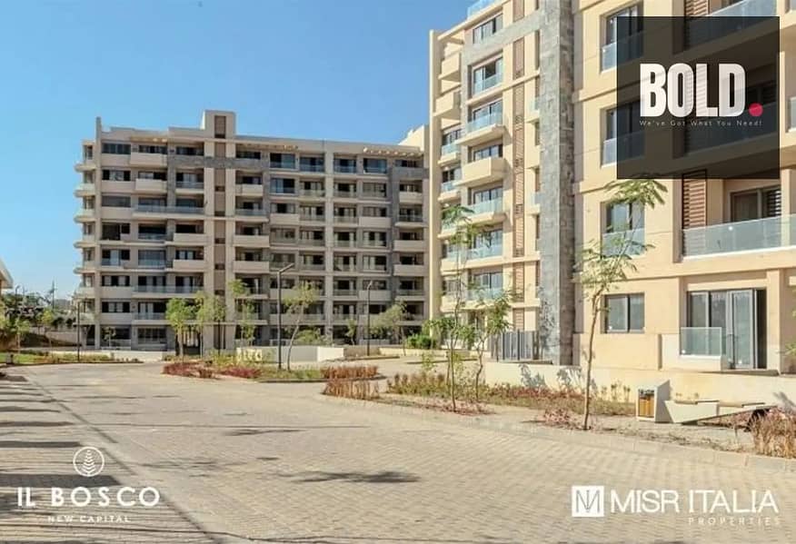 Prime Apartment 129m with Garden Ready to move | Prime Location & View | IL Bosco - New Capital City - Widok 6