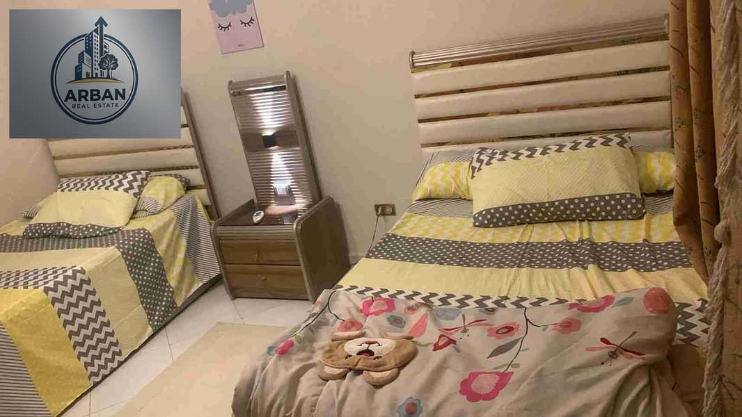 Luxurious furnished apartment in Baron Compound on the Zahraa El Maadi ring road, prime location next to all services, restaurants, and transportation. – pohled 2