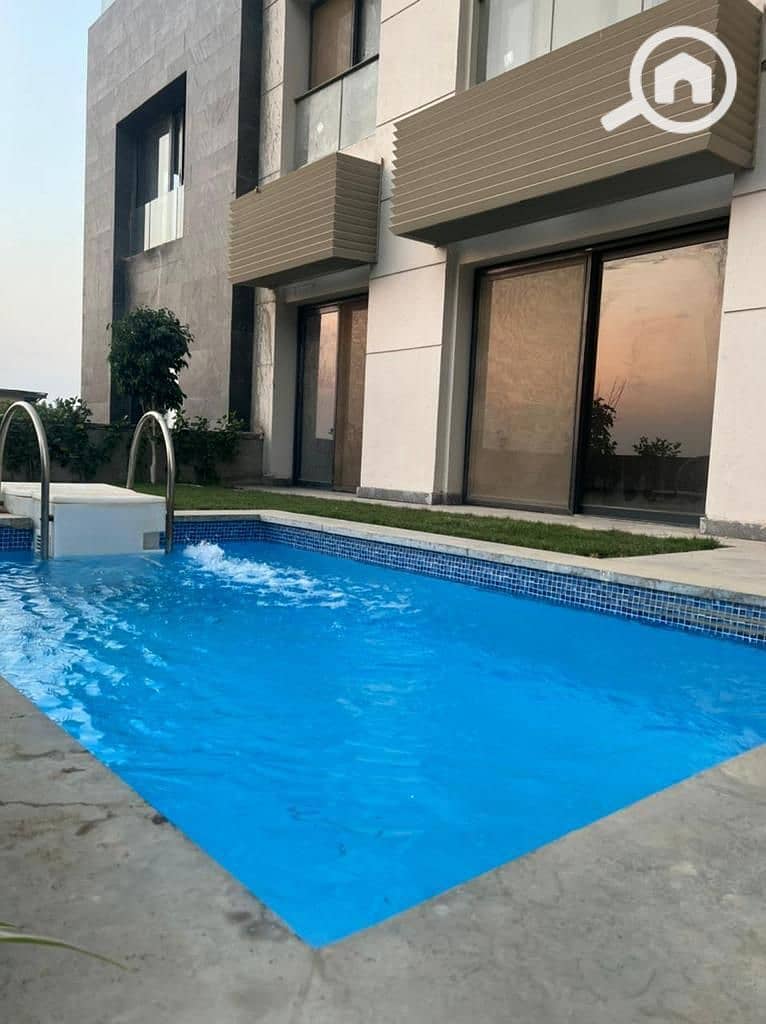 For sale, a duplex with immediate delivery finished, and a private garden in Trio Gardens, Sur F Sur, Palm Hills - Widok 2