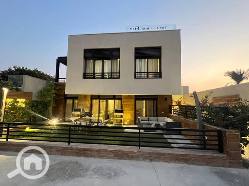For sale, a duplex with immediate delivery finished, and a private garden in Trio Gardens, Sur F Sur, Palm Hills - Widok 5