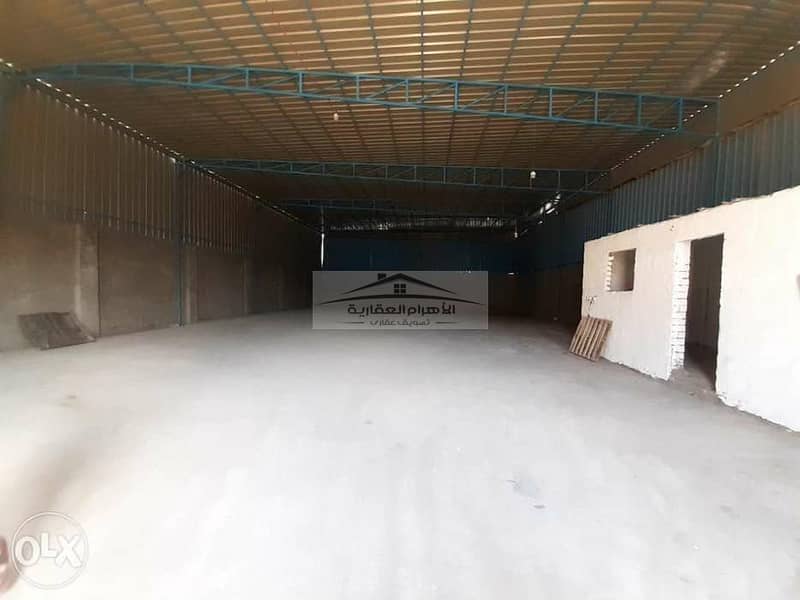 Hangar for rent on the Ismailia Road, opposite Al Shorouk, 9m high, in a warehouse complex - Ansicht 2