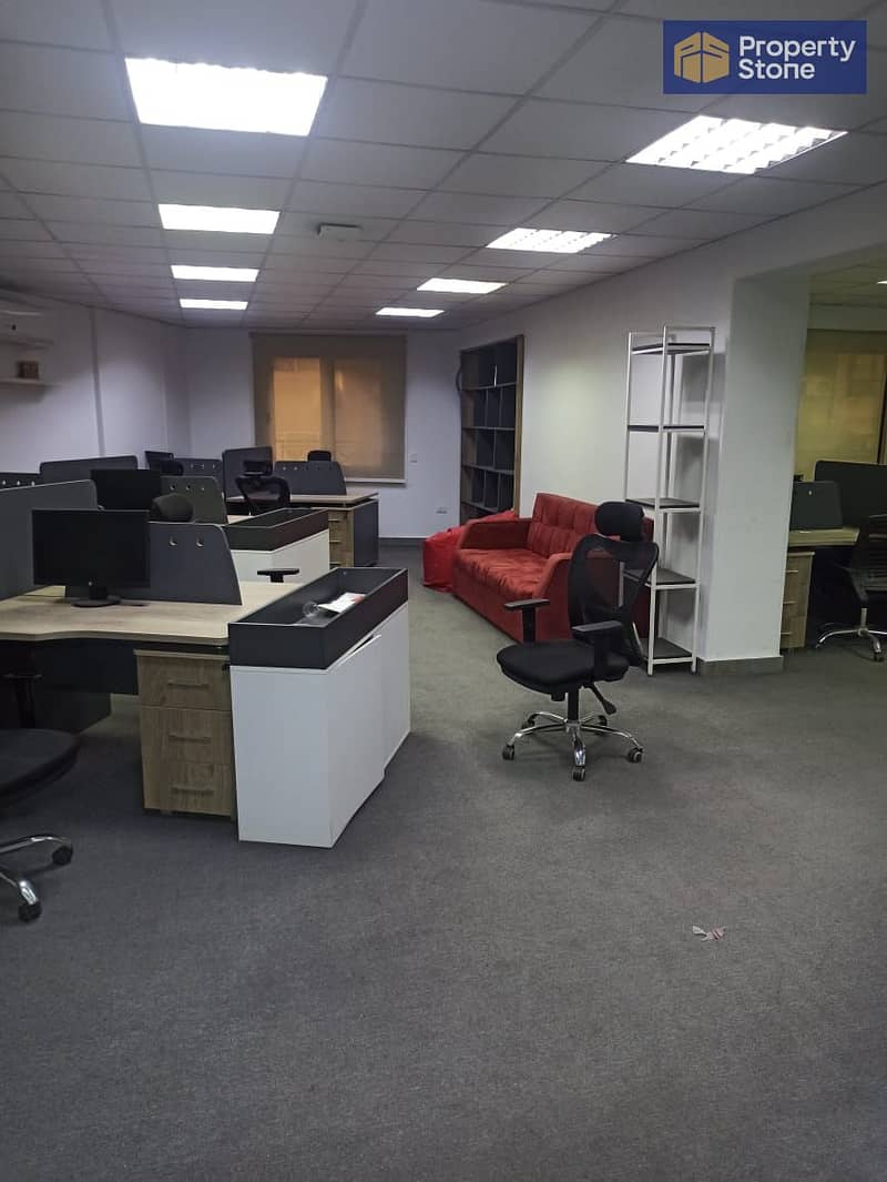 Office space for rent, 500 sq m, furnished, in a prime location in Maadi. Very close to the Corniche and the metro. - View 5