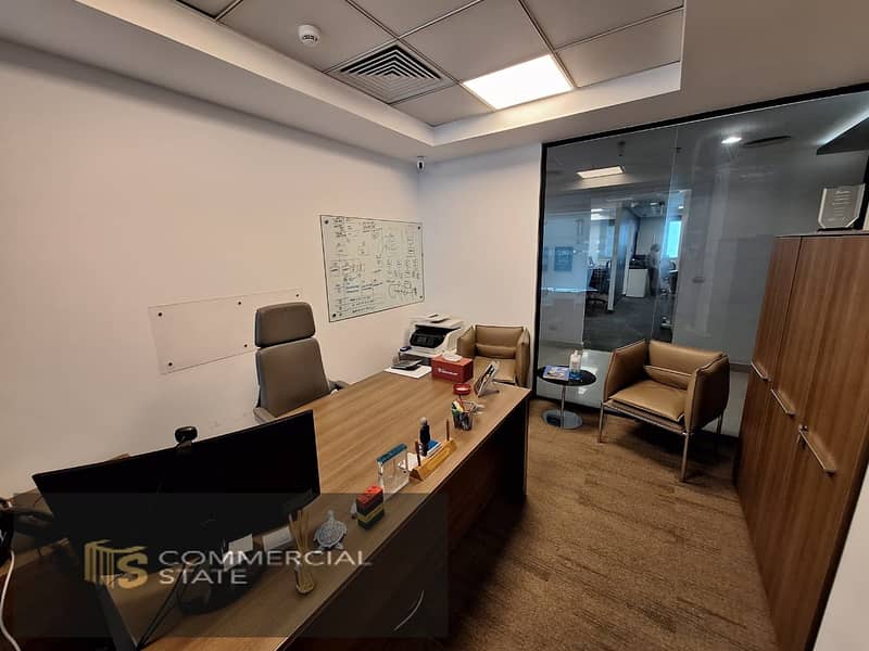 Finished Office for Rent at North 90 -New Cairo - Widok 3