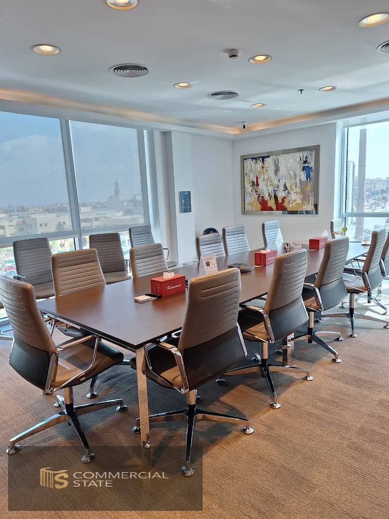 Finished Office for Rent at North 90 -New Cairo - Widok 4