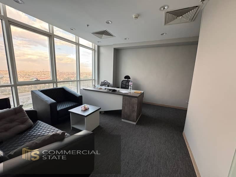 Finished Office at Trivium Complex for Rent-New Cairo - Widok 4