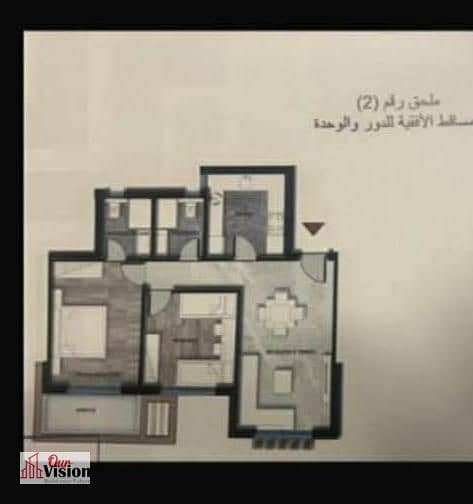 Apartment for sale in Badr El Din (Kayan) Penthouse 95 meters 75 sq m roof 2 bedrooms 2 bathrooms Type F Landscape view Semi-finished Asking price 3,0 - Widok 2