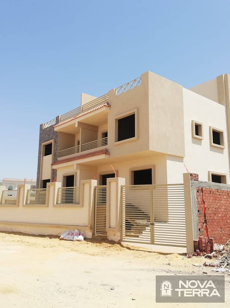Twin House for Sale – 9th District,Sheikh Zayed-Near 26th of July Axis and Alexandria Desert Road, Hyper One, Mall of Arabia – pohled 6