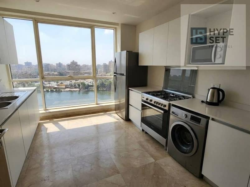 VIP Hotel Suite fully finished with appliances and furniture | Nile & Pyramids view at Reve du Nil | Maadi | Next to Hilton Hotel – pohled 5