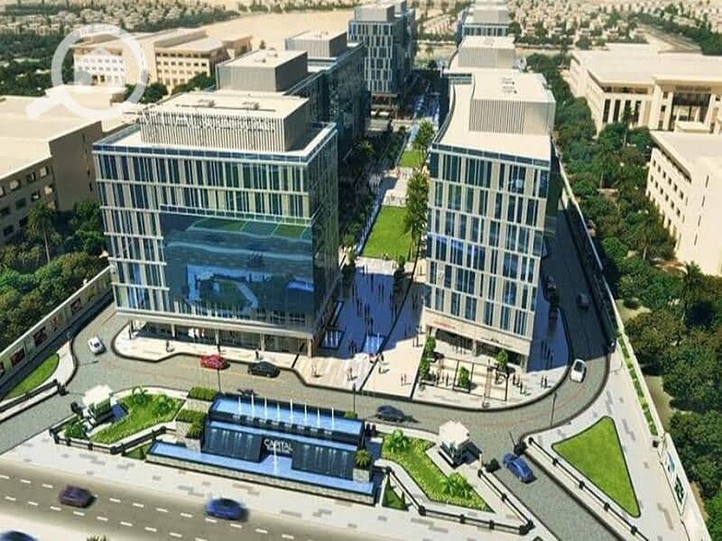Office for rent, 63 sq m, prime location, Capital Business Park Mall, Sheikh Zayed, finished with air conditioning. - Widok 4