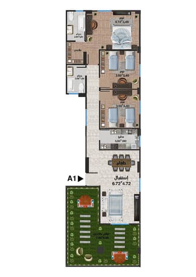 3 Bedroom Flat for Sale in New Cairo, Cairo - 1cf3f9e5-00e9-4f74-a06f-37cb7e291042. jpg
