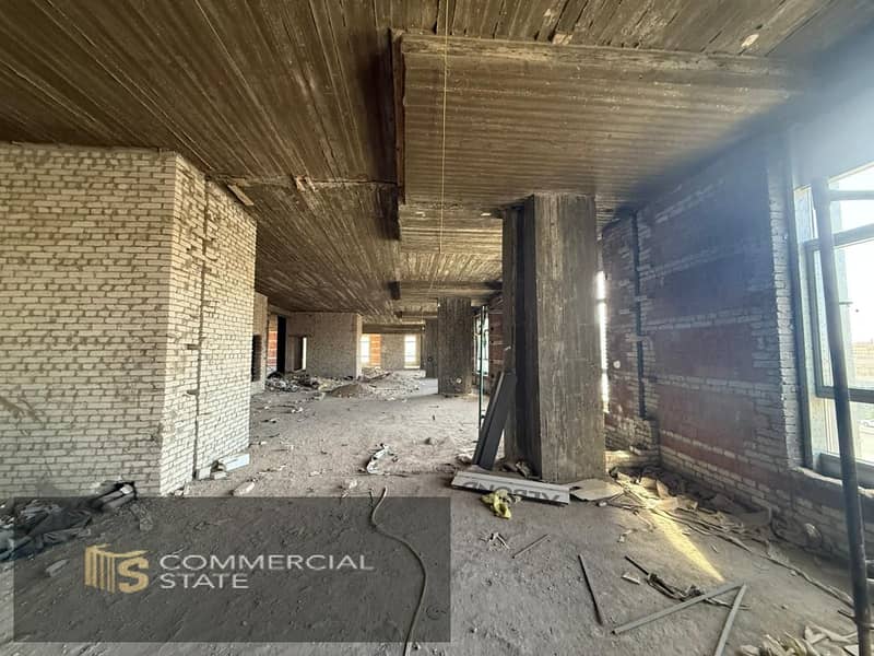 Unfinished Office at Mostafa Kamal St 1200m for Rent -New Cairo - Bild 6