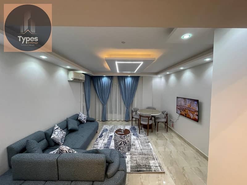Apartment for rent in Jannat Zayed 1, fully finished and furnished, 115 square meters, two rooms and a bathroom, - Widok 4