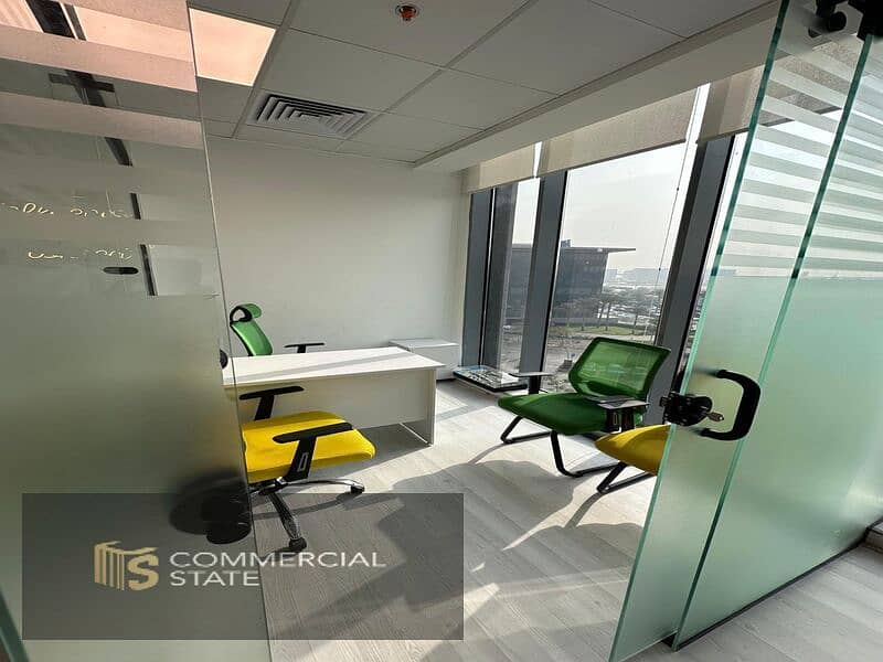 Luxurious Office at Cairo Festival City for Rent -New Cairo - Widok 4