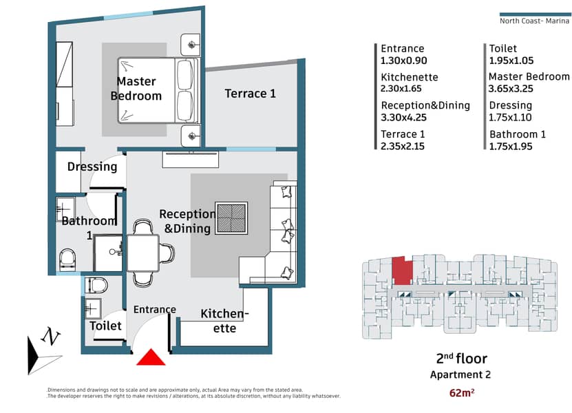 A unit in Marina 1, suitable for vacationing and investing - Widok 4