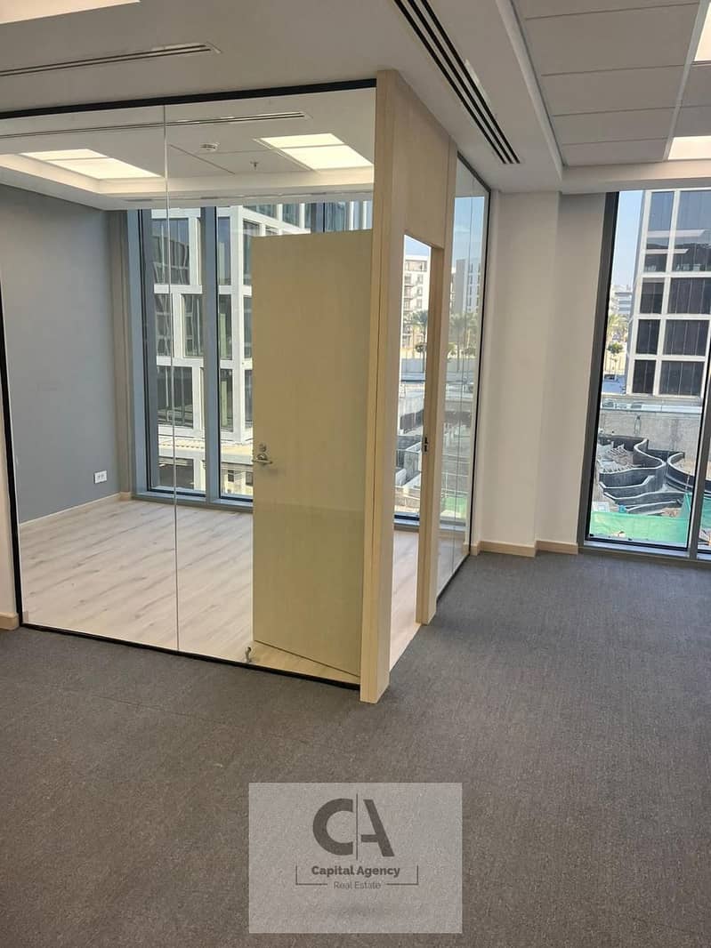 Fully finished 96 sq m office for rent inside CFC, amidst major international companies, at a special price - Fifth Settlement - Widok 4