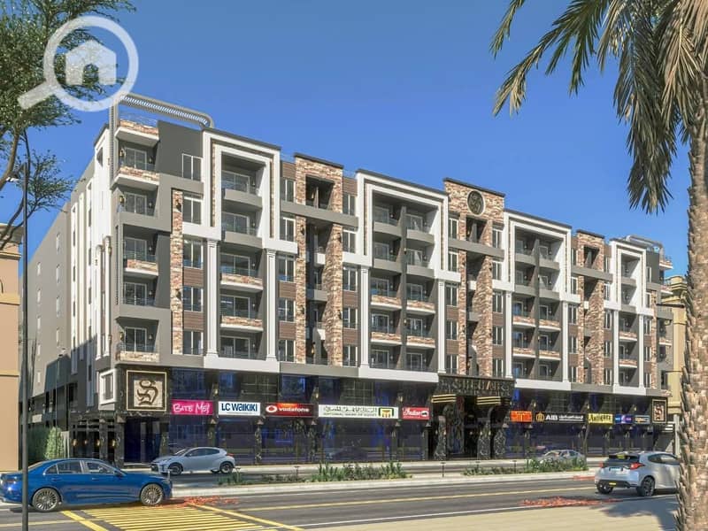 Apartment 140 sqm installment 7 years Al-Hadba Al-Wusta compound, Mokattam 140 meters down payment / 588,000 and in installments over 7 years without interest. Areas start from 111 sqm, 140 sqm, 155 sqm to 175 sqm. - Vista 4