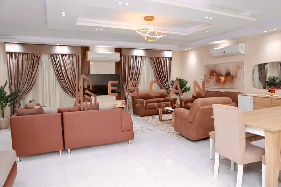 Furnished villa for rent in Madinaty, extra super deluxe finishing, modern furnishings, close to services. - Ansicht 3