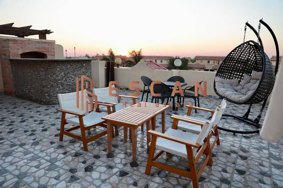 Furnished villa for rent in Madinaty, extra super deluxe finishing, modern furnishings, close to services. - Mehr