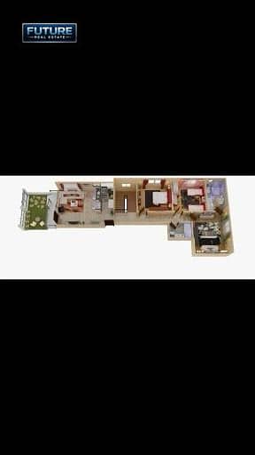 Duplex 220 m + 85 m garden in the Fifth Settlement, Southern Investors, behind Avenue Mall, New Cairo - Widok 5