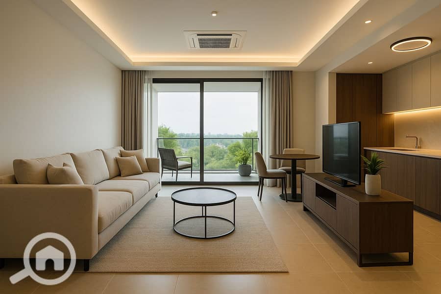 A hot deal apartment for sale at an unrepeatable price, with installment plans, in the most prestigious compound in the heart of Old Sheikh Zayed. - Widok 2