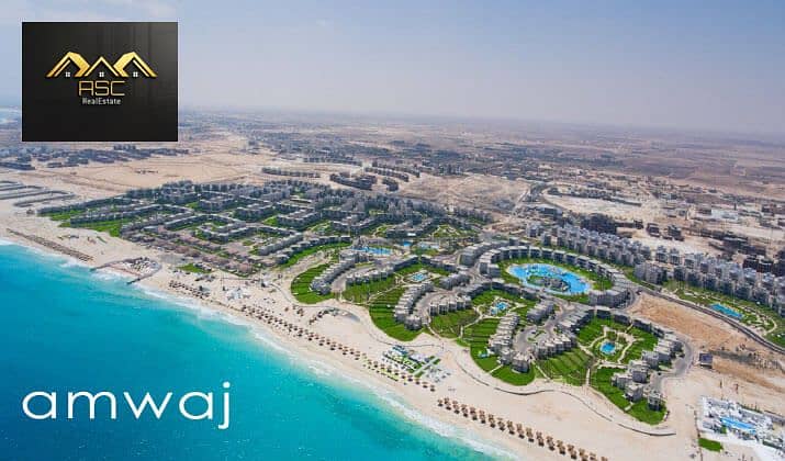 chalet with a stunning sea view in Amwaj Sidi Abdel Rahman village on the North Coast - Unobstructed landscape and sea view - Direct sea view, - Aanzicht 4