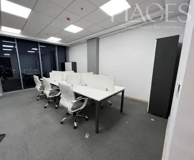 A prime administrative office space for rent within one of the best office complexes in CFC, measuring 96 square meters, suitable for companies