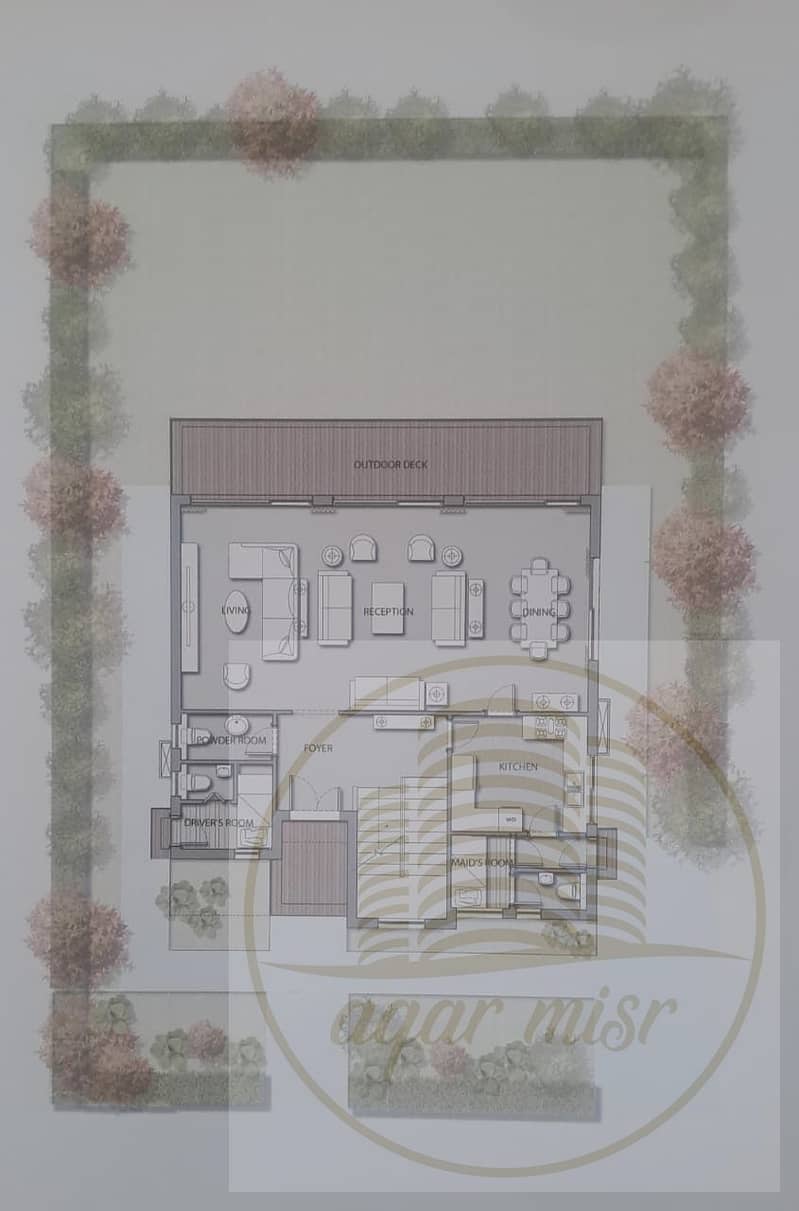 Standalone Villa for Sale in Noor City Stunning wide garden view Model B – the second largest model among Noor City villas Full North-facing orientati - Mehr