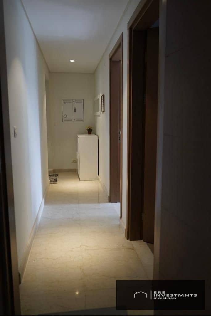 For rent at the lowest price, a fully furnished apartment ready for immediate occupancy, with a pool view, in a prime location within Mivida Boulevard - Mehr