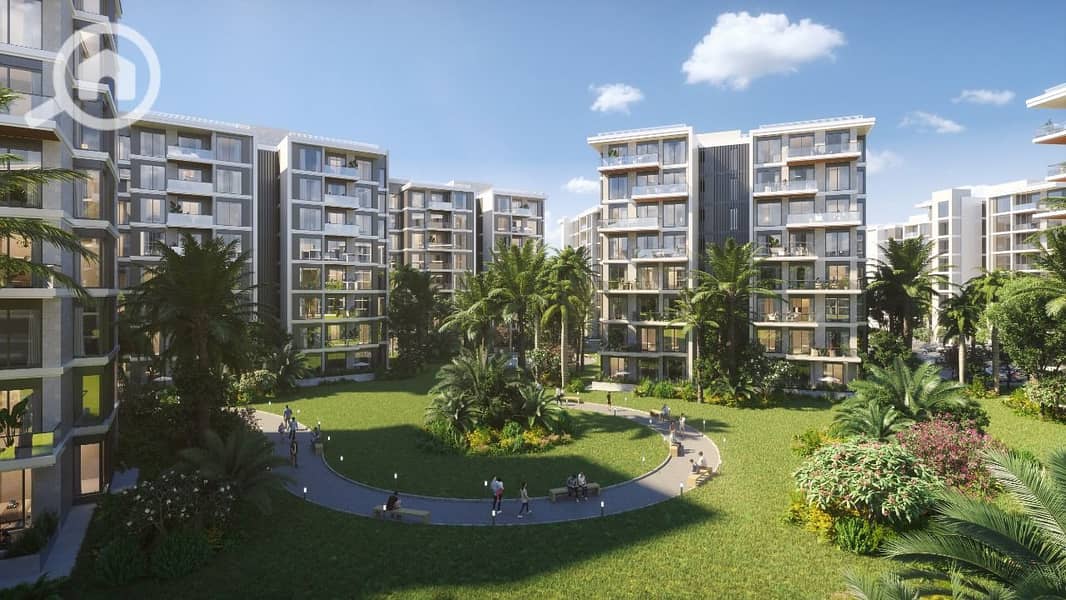 2 Bedrooms 98 sq.M Apartment for sale 4,507,090 EGP in Noor City, New Capital City, Cairo