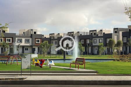 4 Bedroom Townhouse for Sale in Hadayek October, Giza - 20251029_1359_حديقة ونافورة طبيعية_remix_01k8qsst6gecy892qp05nabp51. png