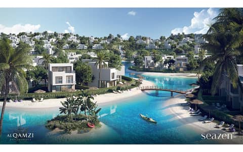 2 Bedroom Chalet for Sale in North Coast, Matruh - Seazen in Ras El Hekma Notrh Coast by Al Qamzi Developments. jpg 2 Bedroom Chalet for Sale in North Coast, Matruh - Seazen in Ras El Hekma Notrh Coast by Al Qamzi Developments. jpg