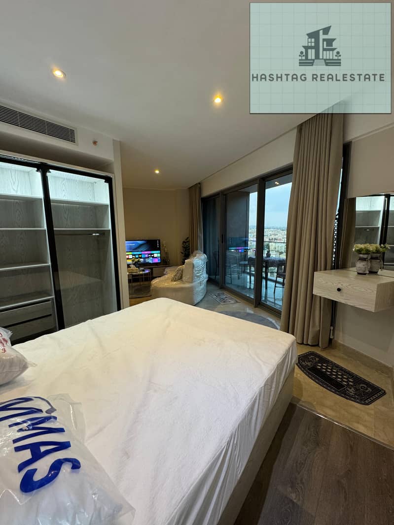 For rent fully furnished apartment in i Zed Towers Sheikh Zayed in the heart of Zayed, one of the finest compounds in Sheikh Zayed and the best locations. - Więcej