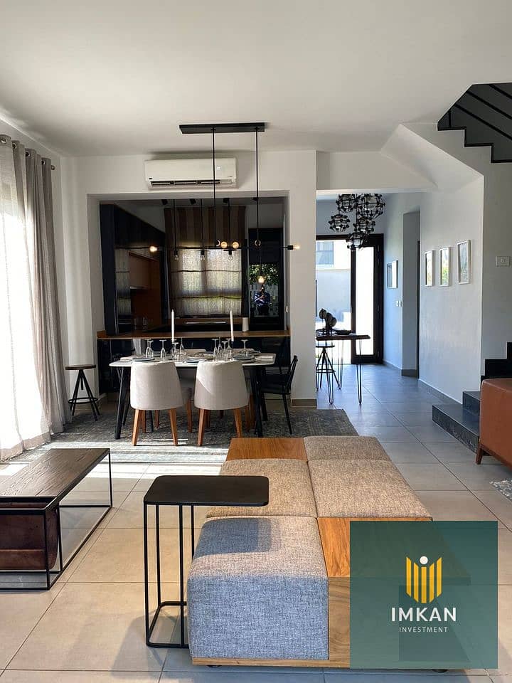 Townhouse for sale, ready with a private swimming pool and spacious garden, in The Mark Compound in New Cairo, with a convenient payment plan. - Ansicht 3