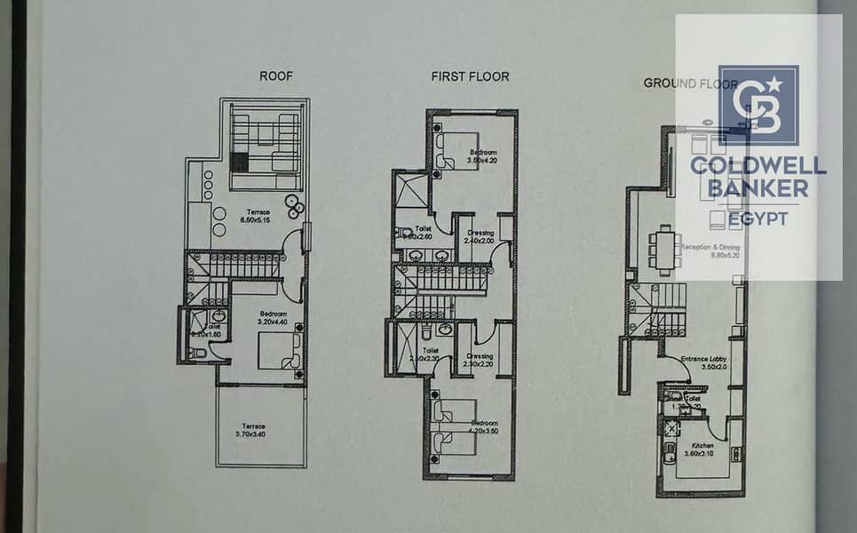 Townhouse 185sq m + 25 sq m garden for sale in a prime location and with modern designs within Creek Town Compound-Fifth Settlement-New Cairo-3bedroom - Mehr