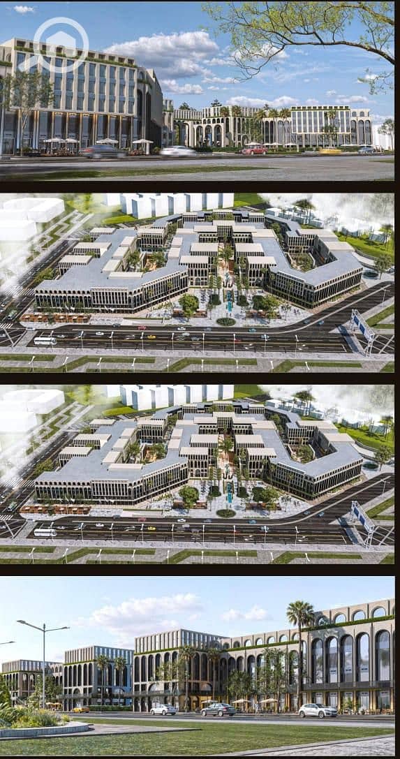 Clinc for sale, a 40 square meter clinic with a frontage on the plaza in MAJAN MALL, directly on Zewail Street in the largest entertainment mall in 6th of October City, with only 10% down payment. - Fler