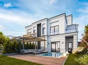 Corner townhouse for sale in New Sheikh Zayed, near delivery, at a special price in Naia West compound. - Widok 4
