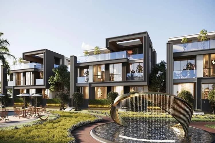 Townhouse Corner for Sale in Sheikh Zayed – Cash Discount Available in Menorca Compound by Mardiv – pohled 3