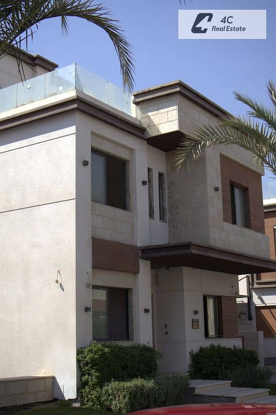 Twin house 300 m for sale, 4 bedrooms in Azzar 2 Compound, Fifth Settlement, landscape view, in prime location, double view Azzar 2 Infinity - Widok 4