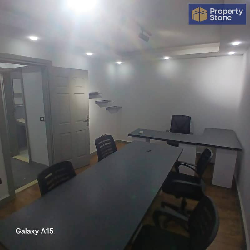 Office for rent, 120 sq m, fully finished to an ultra-super-lux standard, in a prime location in Zahraa El Maadi. - Widok 6