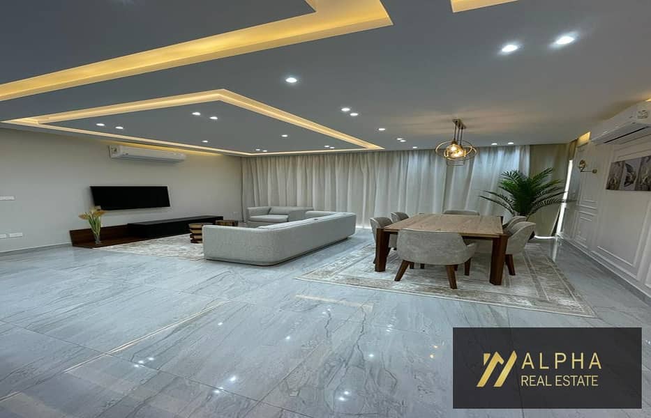 Apartment for Rent in Lakeview Compound New Cairo Fifth Settlement 142 sqm Reception 2 Bedrooms Including Master 2 Bathrooms American Kitchen Prime Lo - Widok 2
