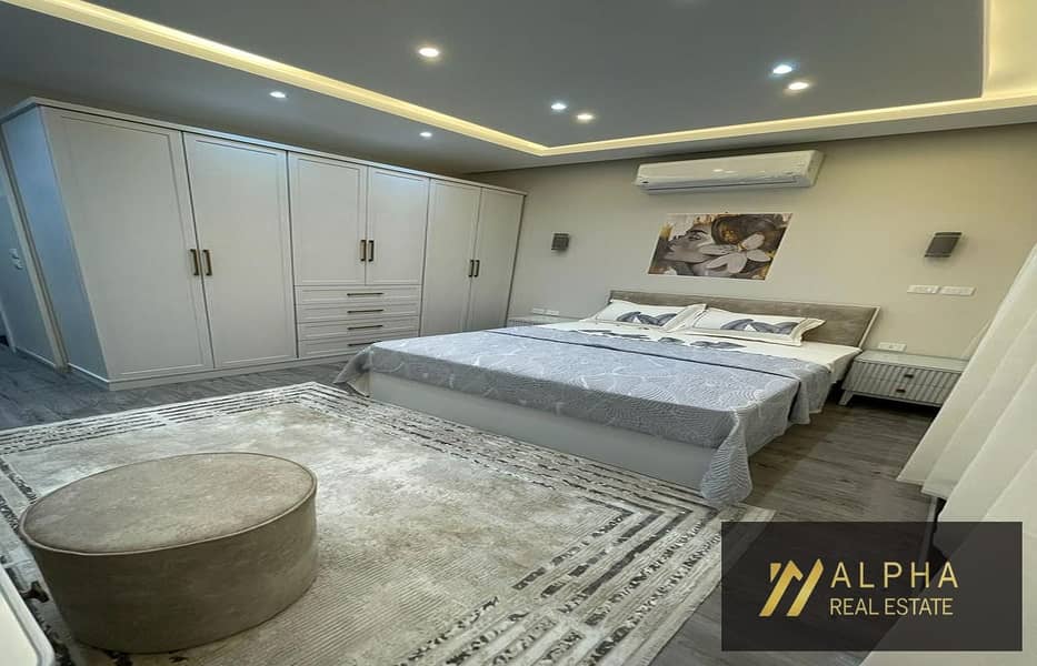 Apartment for Rent in Lakeview Compound New Cairo Fifth Settlement 142 sqm Reception 2 Bedrooms Including Master 2 Bathrooms American Kitchen Prime Lo - Widok 5
