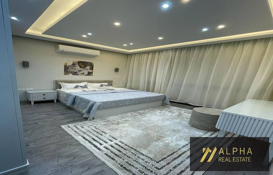 Apartment for Rent in Lakeview Compound New Cairo Fifth Settlement 142 sqm Reception 2 Bedrooms Including Master 2 Bathrooms American Kitchen Prime Lo - Widok 6