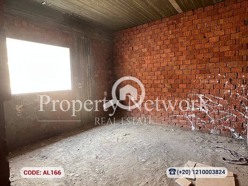 Half-finished apartment with a garden for sale - Extension West Golf - New Cairo, prime location ready for immediate delivery. - Widok 6