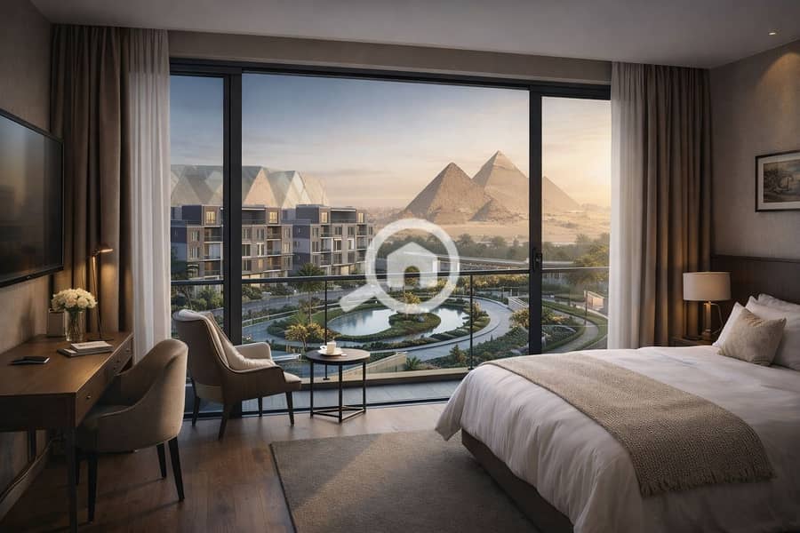 Near the Pyramids – Investment Studio for Sale with Daily Rental Income in Dollars (Highest Return), located in front of Al Waha Hotel and close to th - Widok 2