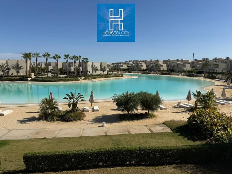Twin house in Azha Ain Sokhna, directly on the Crystal Lagoon, 20 million less than the company price. Ready to move, ready for viewing. - Ansicht 2
