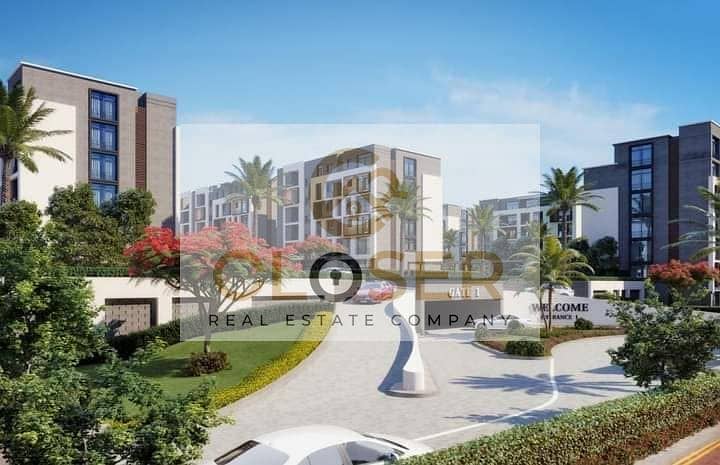 Apartment 136m² with a private garden of 122m², no down payment and installments over 12 years in a fully serviced compound - More