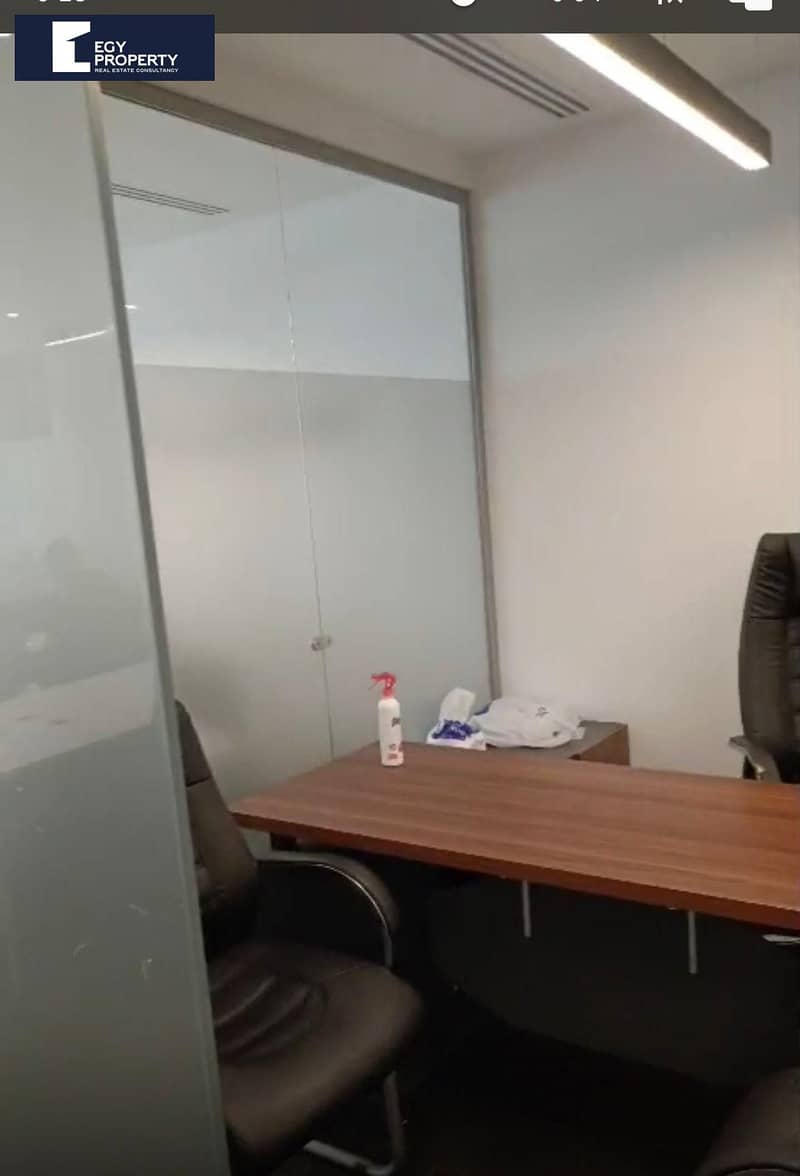 Fully Finished Office for Rent in EDNC New Cairo 133 sqm - Widok 4