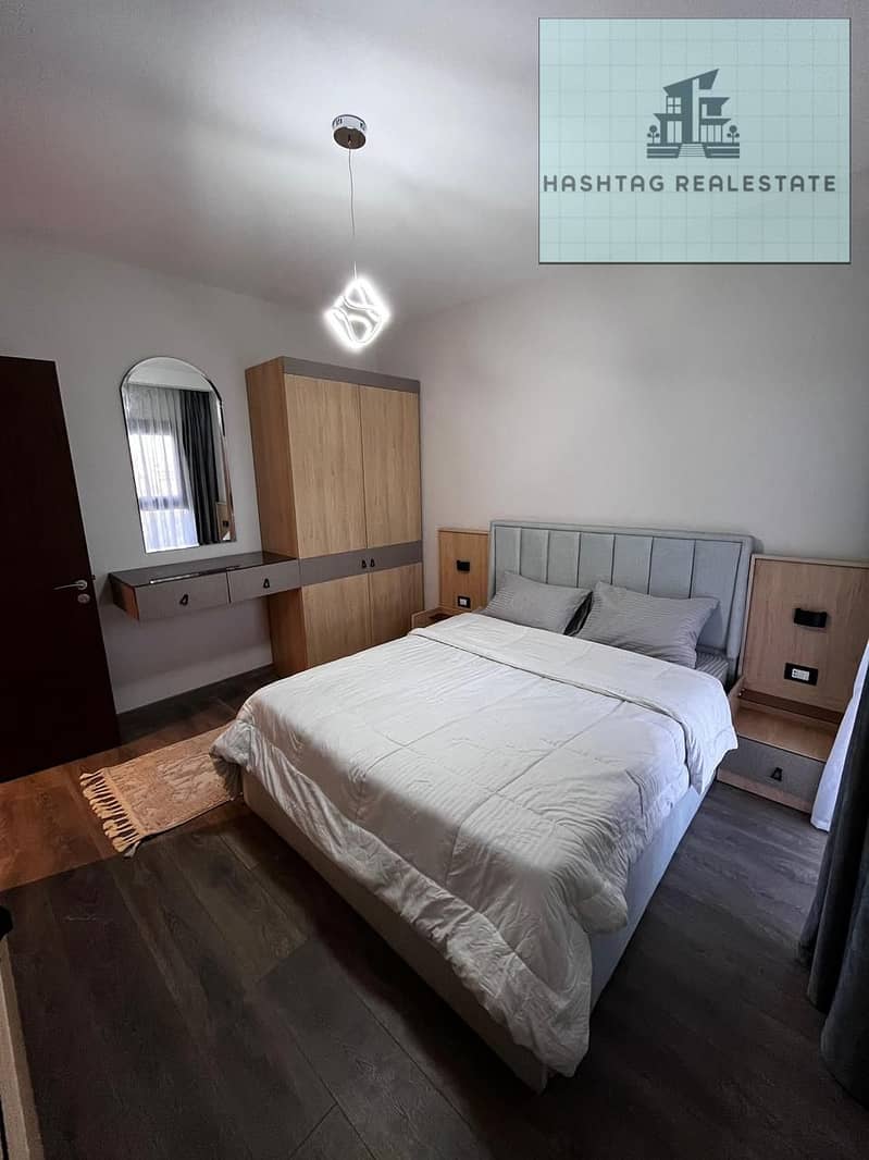 Hotel apartment for daily rent in Zaid Towers, Sheikh Zayed, one of the most upscale and best compounds and the safest, fully furnished and air-conditioned. - Widok 6