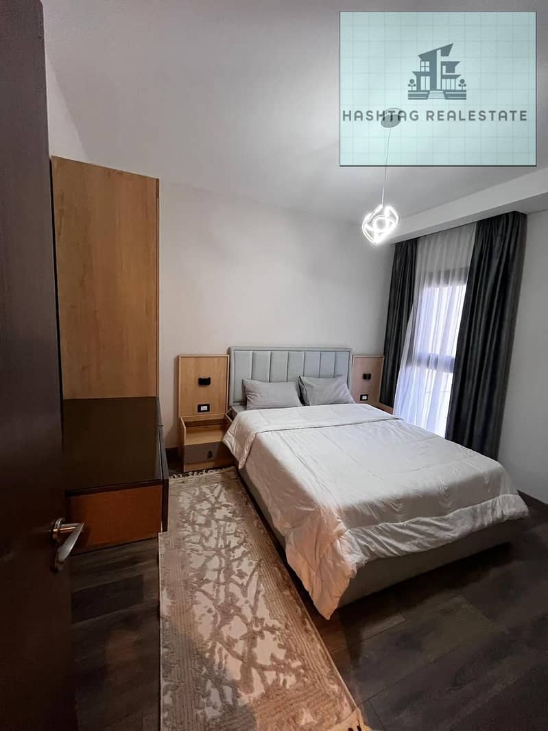 Hotel apartment for daily rent in Zaid Towers, Sheikh Zayed, one of the most upscale and best compounds and the safest, fully furnished and air-conditioned. - Więcej