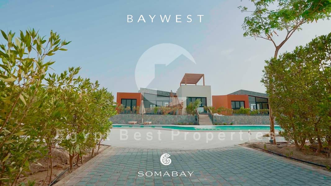 Ready to Move Twinh House Lagoon Front Sea View Steps to The Beach Fully Finished Very Prime Location For Sale in Baywest - Widok 2